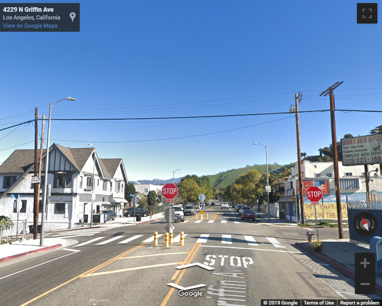 Google map of avenue 43 and griffin in montecito heights